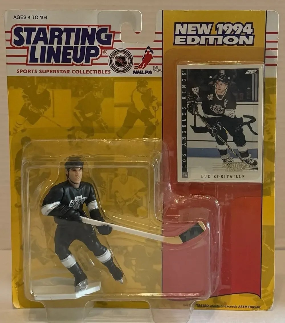 1994 STARTING LINEUP LUC ROBITAILLE - KINGS -NOS NIP NEW FREE SHIPPING